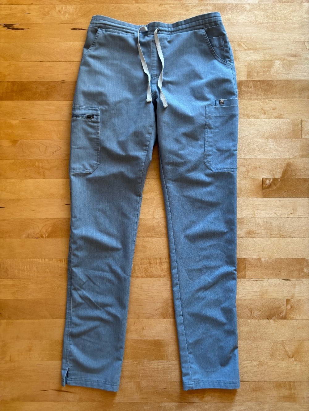 FIGS Womens YOLA Skinny Scrub Pants Blue Small Tall